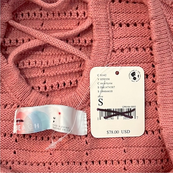 Free People Mallorca Fauxchet Crochet Sweater Maxi Dress NWT - Picture 10 of 14